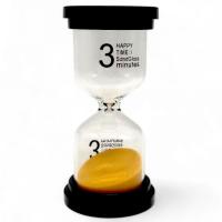 Пісочний годинник на 3 хв, висота - 10 см (помаранчевий) MIC X2-03