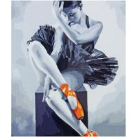 Картина по номерах Балерина 40х50 см Оптифрост 0454