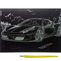 Гравюра Gold Metallic: Спортивне авто (А4) Эконом Danko toys ГрА4