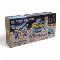 Трек Космічна станція, підсвічування, весела пісенька, автоматичний підіймач, 6 машинок, важелі та кнопки tuosiqi T915A