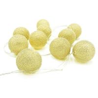 Електрогірлянда LED 10 ламп Ялинкова куля  1,5 м від мережі, 220В, 50Гц MIC NYA170011