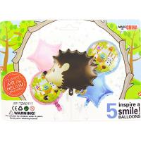 Набір кульок фольгованих Ежик, 5 шт Шартэ TZA-0111