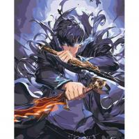 Картина за номерами Аніме Тільки я візьму новий рівень 40х50 см Origami LW3309