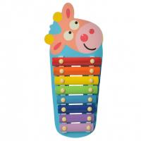 Дитяча іграшка Ксилофон WW-189 дерев'яний  Корівка