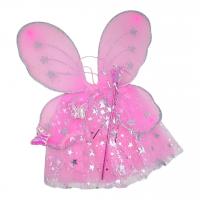 Костюм карнавальний Метелик (крила, спідниця, обруч, паличка), рожевий MIC aa2438