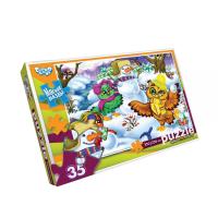 М'які пазли Зимові забави, 35 елементів Dankotoys S35-09-09
