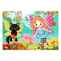 Дитяча мозаїка за номерами "Фея 1" 13-127-8 різнокольорові камінчики