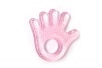 Прорізувач для зубів, з водою Долонька (рожевий) Lindo Pk 086