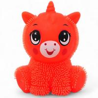 Іграшка-світяшка “Єдиноріг Кошлатик” (10 см) помаранчевий MIC KA-23-1498