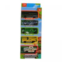 Набір металопластикових машинок Minecraft (5 шт) MIC 86007