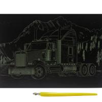 Гравюра Gold Metallic: Тягач (А5) Економ Danko toys ГрА5