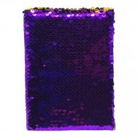 Блокнот Паєтки 60 аркушів, А6 (фіолетовий) MIC 241