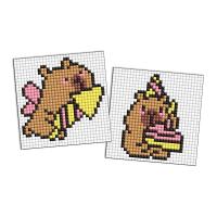 Набір з алмазною мозаїкою на самоклеючій основі Капібара 9x9 см Ідейка AMS1112