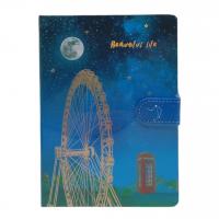 Блокнот у лінійку Лондонське око, тверда обкладинка, магнітна застібка MIC D34717