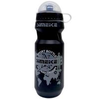Пляшка для води 650 мл, діаметр 6 см, в пакеті  (ЧОРНА) MIC C64399