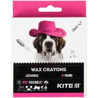 Крейда воскова Jumbo, 8 кольорів Kite Dogs Kite K22-076