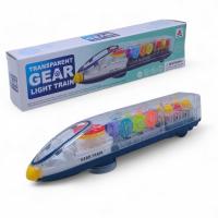 Потяг на батарейках, кольорові шестерні, світло і звук FENG SHENG FS238-2A