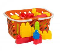 Конструктор на 34 деталі в кошику червоний Kinderway 02-307