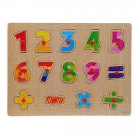 Деревʼяна рамка-вкладиш Цифри, вид 1 MIC MS24-3-62