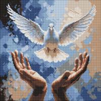 Алмазна мозаїка Руки добра, 40х40 см. Ідейка AMO8200