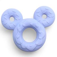 Силіконовий прорізувач для зубів Міккі, блакитний Mega Zayka №0420