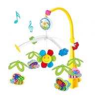 Мобіль музичний Квіточка та комахи, заводний Sunlike SL81003