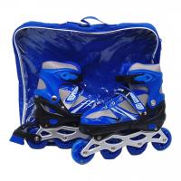 Ролики, металева рама, колеса PU, розмір L (39-43), сині MIC RL2415