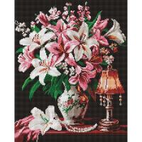 Алмазна мозаїка "Витончені лілії" ©sophiia_іllustrations AMO20026, 40х50 см