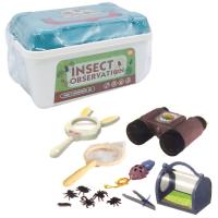 Набір для дослідів (бінокль, пінцет, лупа, модель комахи) в боксі MIC W614