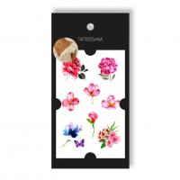 Тимчасові тату Акварельні квіти (8 х 12 см) Tattooshka L-39