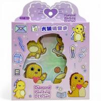 Алмазні наклейки Динозаврик (4 шт) (бузкові) MIC ZCT-B04