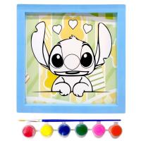 Розмальовка з фарбами Стіч / Stitch в рамці 20 см (БЛАКИТНИЙ) MIC KA-23-6108