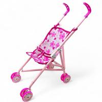 Коляска-тростина Квіточки (РОЖЕВА) MIC 9302W-A/B