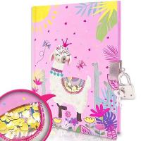 Блокнот дитячий на замочку Принцеса лама Malevaro W361943