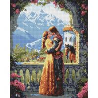 Алмазна мозаїка "Принцеса та лицар" AMO20078, 40х50 см