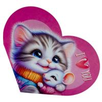 Листівка вітальна Валентинка 17,3х9.4 см FIESTA ЛВО 25- 25