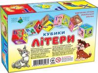 Кубики Букви, 6 кубиків (укр) Київська фабрика іграшок 80964