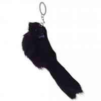 Мʼякий хутряний брелок Бурундук (темно-бордовий) MIC sa540