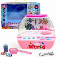 Інтерактивний акваріум, рожевий Wtoys 49579