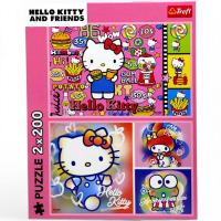 Пазли Хелоу Кітті: Кітті і друзі (2х200 ел) Trefl 13336