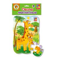 Магнітні пазли Жирафики, 12 деталей (укр) Vladi Toys VT3205-79