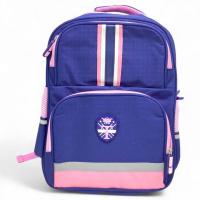 Рюкзак шкільний (35х12х43 см), 1 відділення, 4 кишені, на блискавці (рожевий) MIC C72839