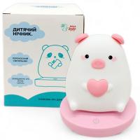 Нічник дитячий Свинка (портативний) Mega Zayka №1411
