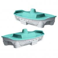 Пісочниця Кораблик (сіро-бірюзова) Doloni 03355/4