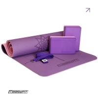 Набір для йоги та фітнесу EasyFit Polarity Set: килимок, два блоки та ремінь (padma) EasyFit EF-2421s-VP