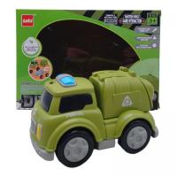 Машинка-конструктор інтерактивна Мусоровоз, магнітна, зі світлом Lefei 9901/9901-1/9902/9903