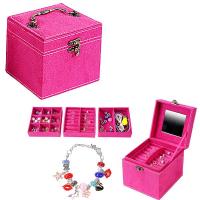 Набір для створення прикрас, малиновий (намистини можуть відрізнятись) MIC 769-25