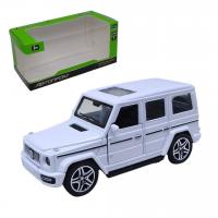 Машинка металева Mercedes G-клас із серії Автопром, двері, інерція (біла) Автопром AP74146