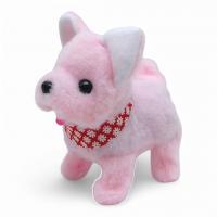 Мʼяка іграшка Собачка, ходить, гавкає (рожева) MIC MS-2030
