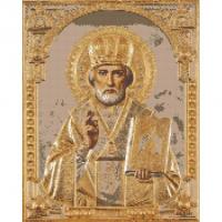 Алмазна мозаїка Микола Чудотворець 40х50 см Origami OD3432